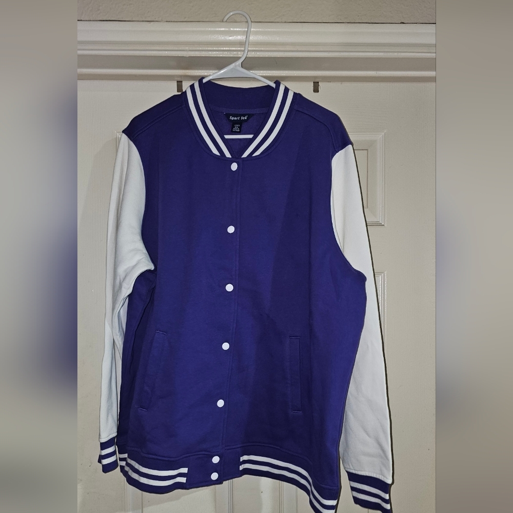 Ladies Fleece Letterman Jacket
